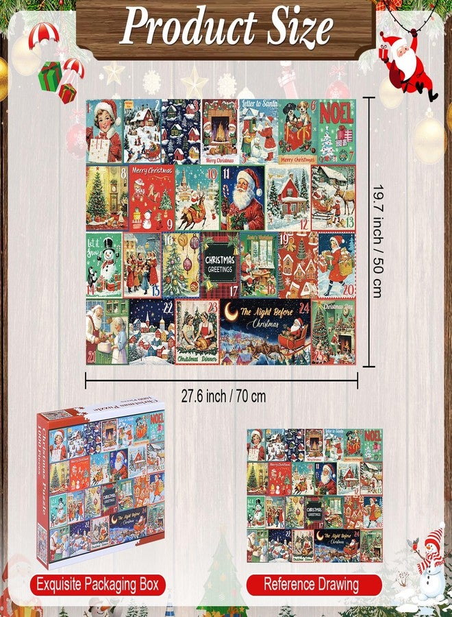 سيفانير مجموعة أحجيات الصور المقطوعة من سيفانر، 1000 قطعة، أحجيات شتوية لعيد الميلاد، أحجيات للكبار، تقويم عيد الميلاد، العد التنازلي لعام 2025، أحجية عيد الميلاد، أحجية سانتا، أفكار هدايا للكبار - Image 2